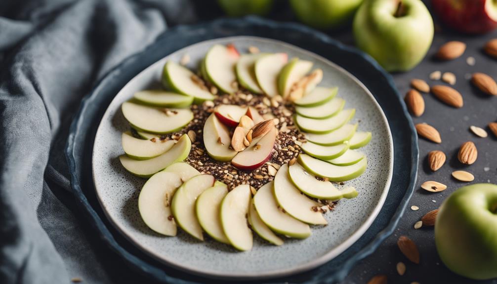 healthy apple almond snack