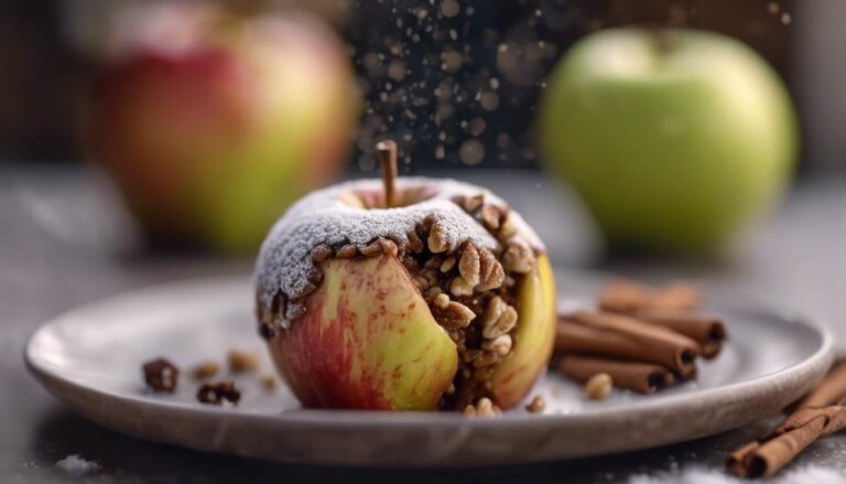 Dessert Sous Vide Baked Apples With Walnuts for the 17 Day Diet