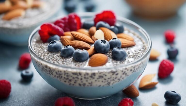 Breakfast Sous Vide Chia Seed Pudding With Almonds for the 17 Day Diet