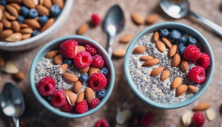 Breakfast Sous Vide Chia Seed Pudding With Almonds for the 17 Day Diet