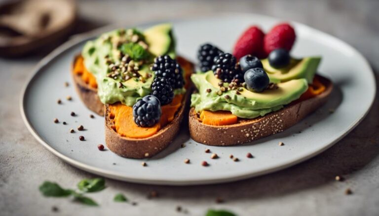 Breakfast Sous Vide Sweet Potato and Avocado Toast for Endomorphs