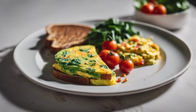 Breakfast Sous Vide Veggie Omelette With Whole Grain Toast for the Best Life Diet