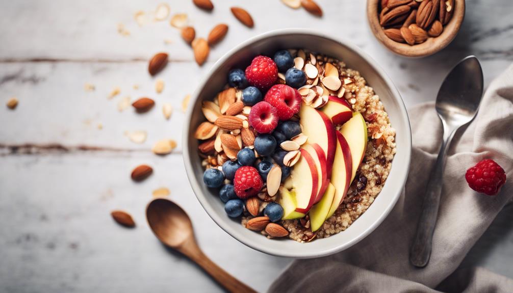 healthy breakfast quinoa bowl