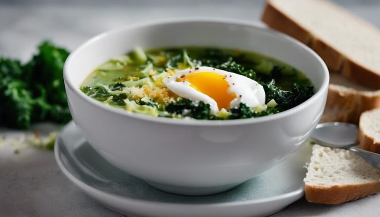 Sous Vide Green Cabbage and Kale Breakfast Soup for the Cabbage Soup Diet