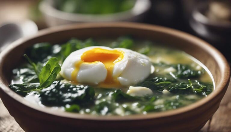 Sous Vide Savory Cabbage and Spinach Breakfast Soup for the Cabbage Soup Diet