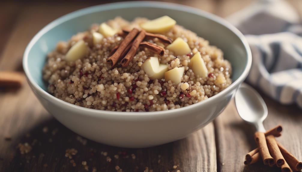 healthy breakfast with quinoa