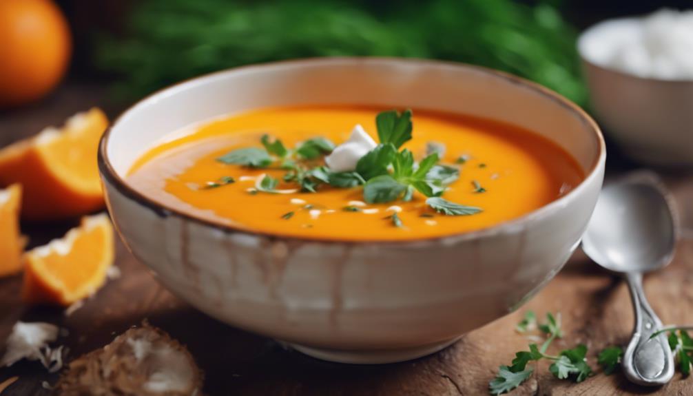 healthy carrot ginger soup