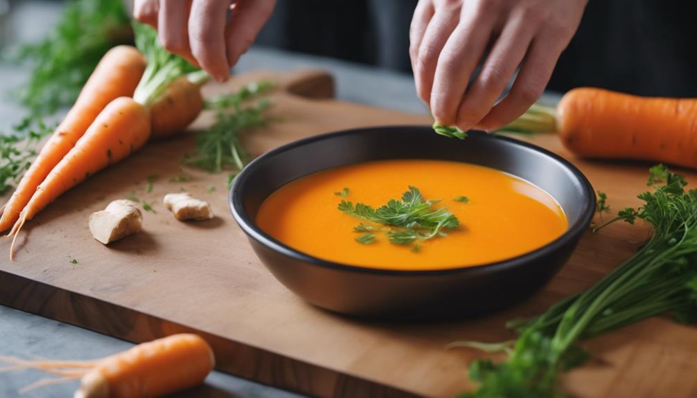 healthy carrot ginger soup