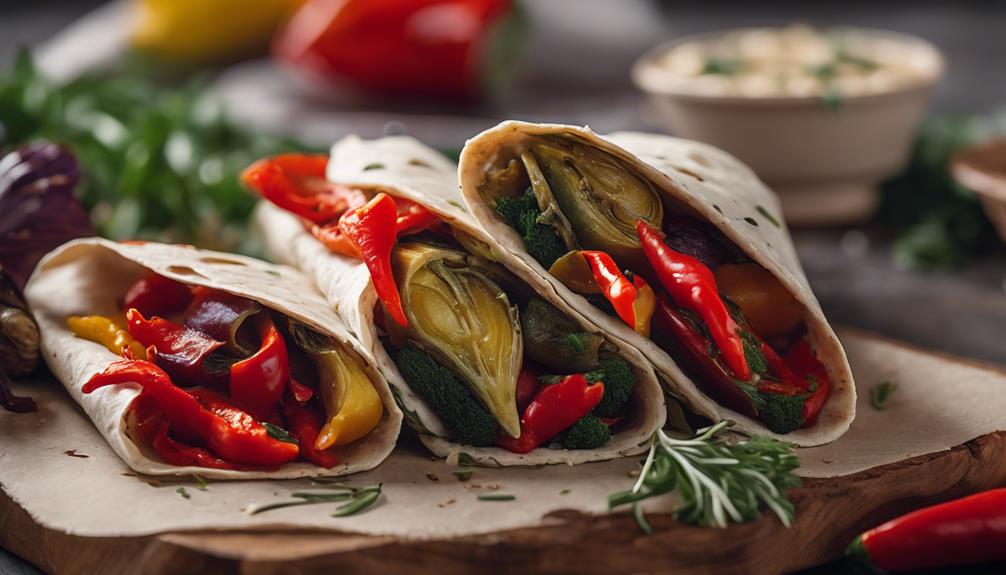 healthy customizable veggie wraps