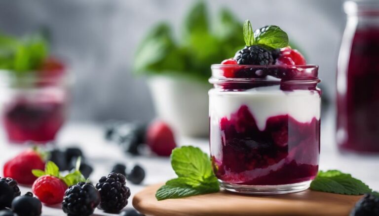 Dessert Sous Vide Berry Compote With Greek Yogurt for the Myplate Diet