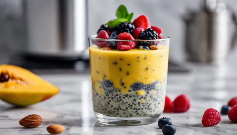 Dessert Sous Vide Mango and Chia Pudding for the SuperCarb Diet