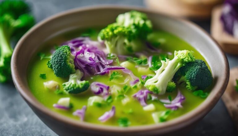 Sous Vide Cabbage and Broccoli Mini Detox Snack Soup for the Cabbage Soup Diet