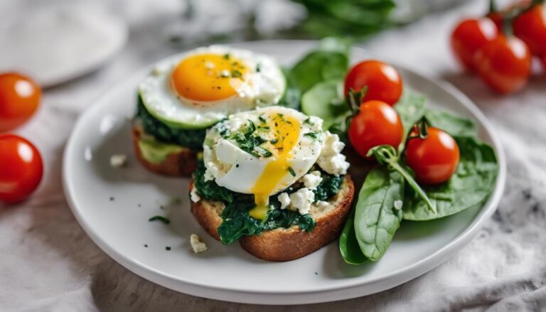 Breakfast Sous Vide Spinach and Feta Egg Bites for the MyPlate Diet