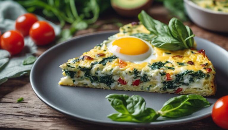 Breakfast Sous Vide Egg White and Spinach Frittata for the Nourish and Glow Diet