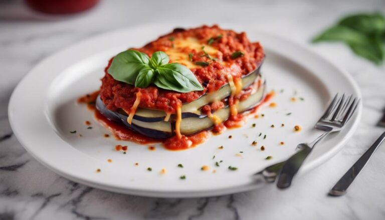 Dinner Sous Vide Eggplant Parmesan for the MyPlate Diet