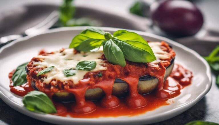 Dinner Sous Vide Eggplant Parmesan for the 80/20 Diet