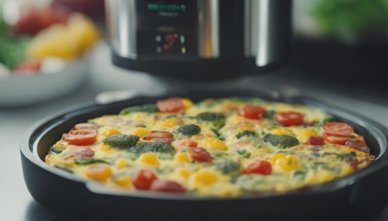 Breakfast Sous Vide Vegetable and Cheese Frittata for the MyPlate Diet