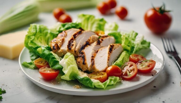 Salad Sous Vide Grilled Chicken Caesar Salad for the 17 Day Diet