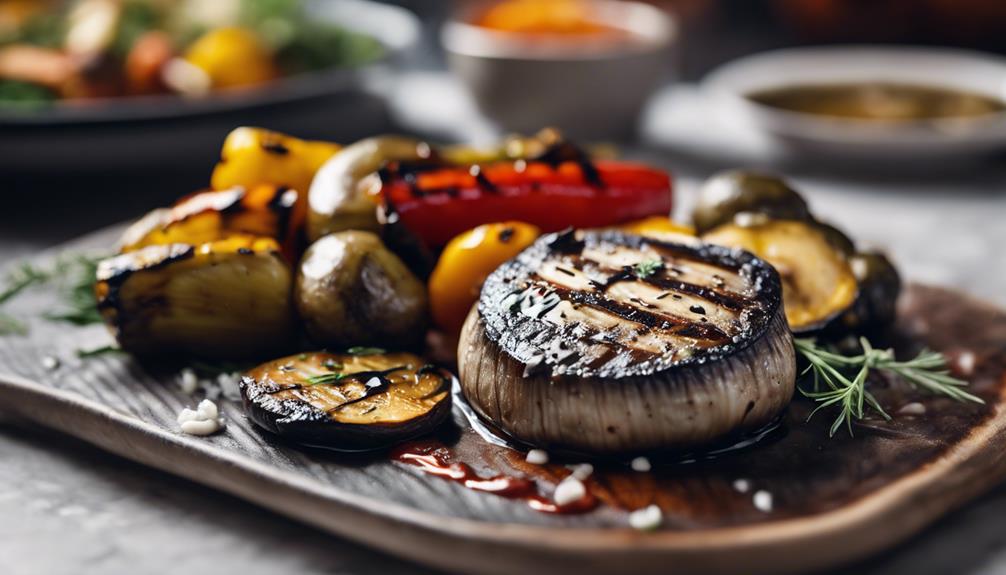 healthy grilled portobello mushrooms