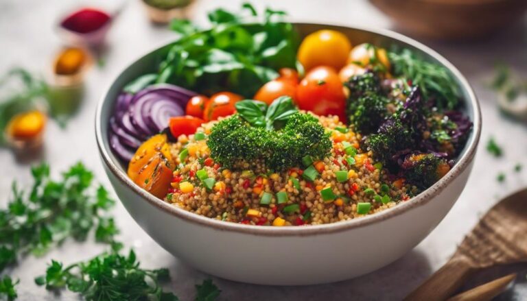 Lunch Sous Vide Quinoa and Roasted Veggie Bowl for the Noom Diet