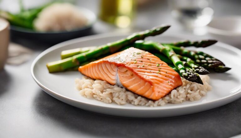 Lunch Sous Vide Salmon With Asparagus and Brown Rice for the Best Life Diet