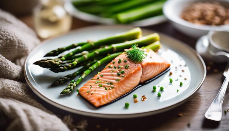 Lunch Sous Vide Salmon With Farro and Asparagus for the Supercarb Diet