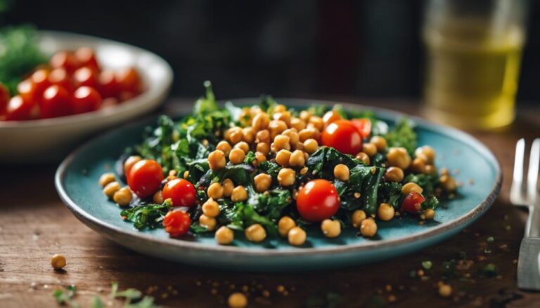 Lunch Sous Vide Mixed Greens With Chickpeas for the Noom Diet