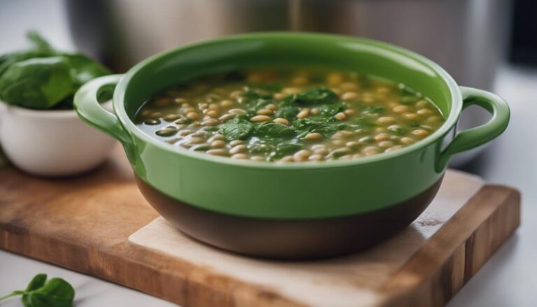 Lunch Sous Vide Lentil and Spinach Soup for the Best Life Diet