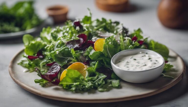 Lunch Sous Vide Mixed Greens With Probiotic Yogurt Dressing for the 1200 Calories a Day Diet