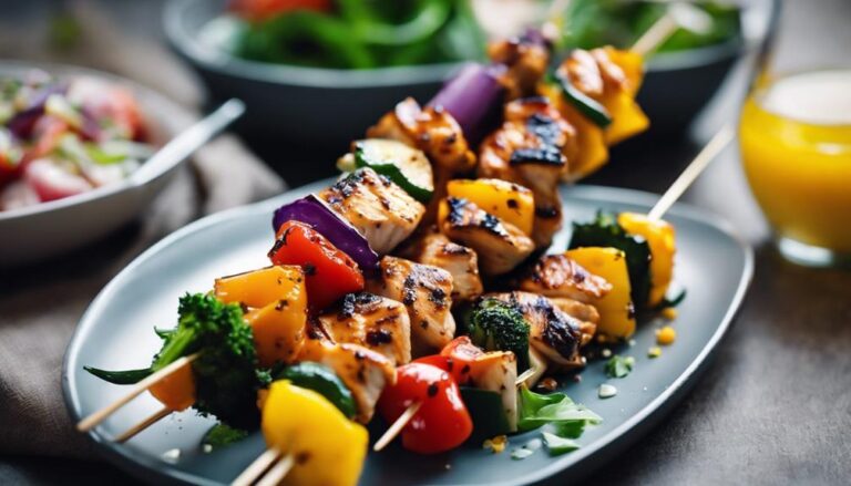 Lunch Sous Vide Grilled Chicken and Vegetable Skewers for the Best Life Diet