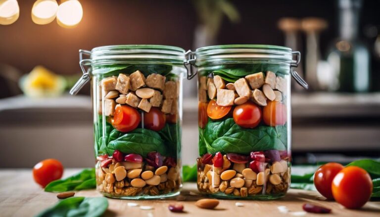 Sous Vide Eco-Atkins Lunch: Tempeh and Spinach Salad