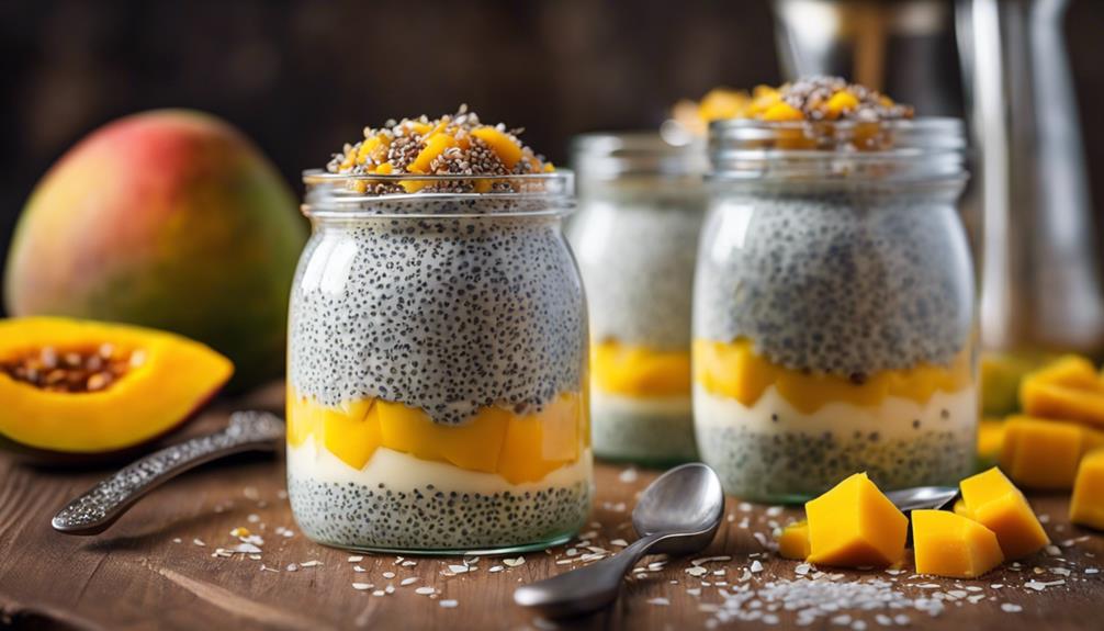 healthy mango chia pudding