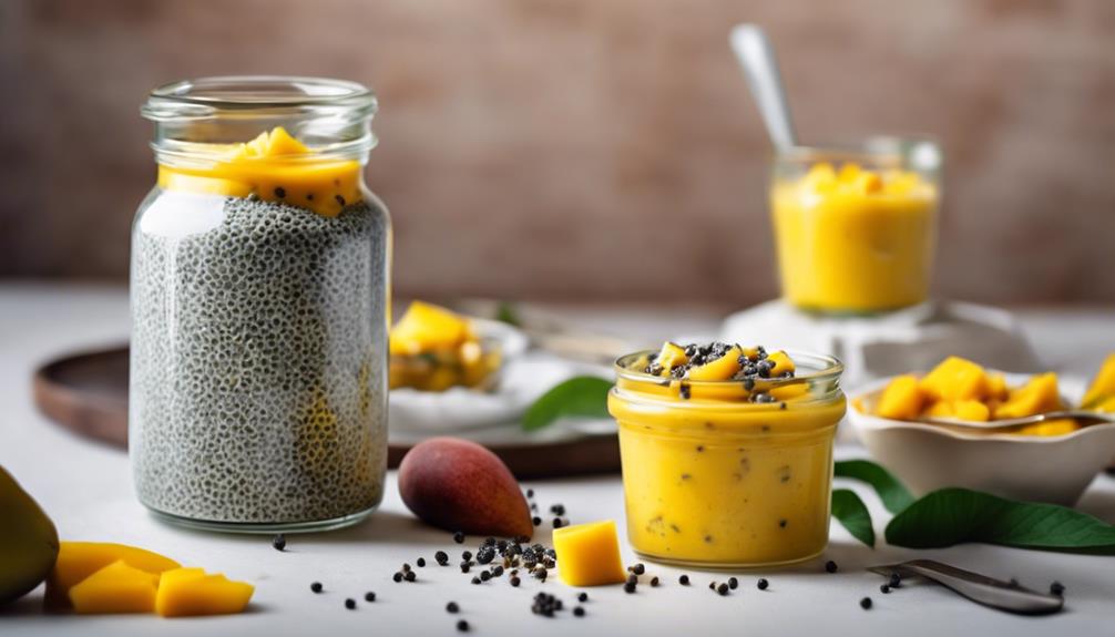 healthy mango chia pudding