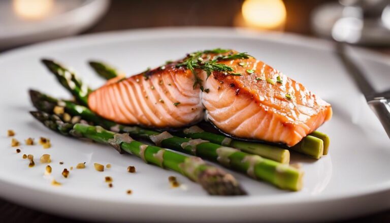 Lunch Sous Vide Salmon With Asparagus for the 1200 Calories a Day Diet