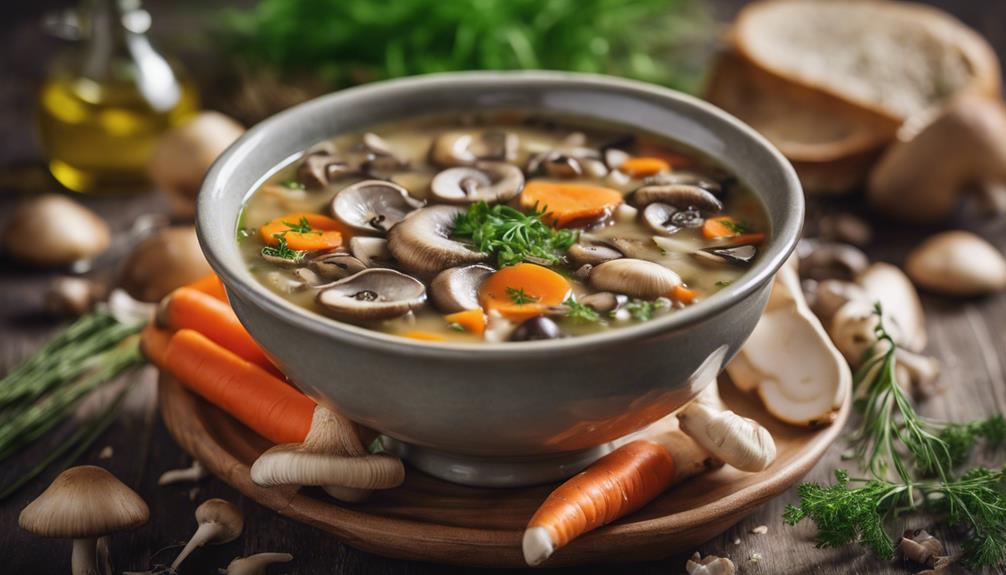 healthy mushroom barley soup