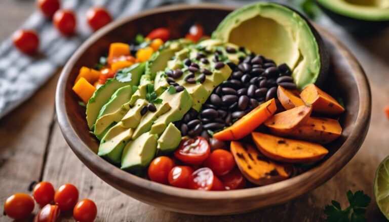 Sous Vide Sweet Potato and Black Bean Burrito Bowl for the Daniel Fast