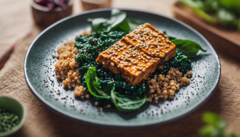 Sous Vide Eco-Atkins Dinner: Tempeh and Spinach Stir-Fry