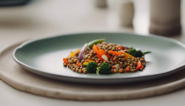 Sous Vide Dinner Plate With Whole Grains and Lentils for the Eco-Atkins Diet