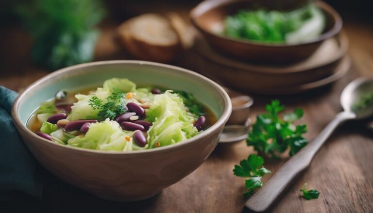 Sous Vide Cabbage and Bean Protein Snack Soup for the Cabbage Soup Diet