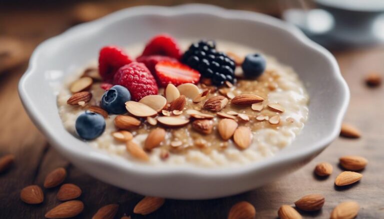 Breakfast Sous Vide Quinoa Porridge With Almonds for the Noom Diet