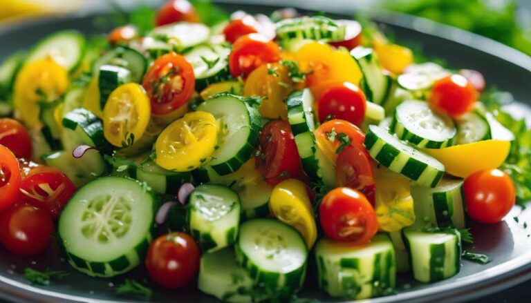 Salad Sous Vide Cucumber and Tomato Salad for the 17 Day Diet