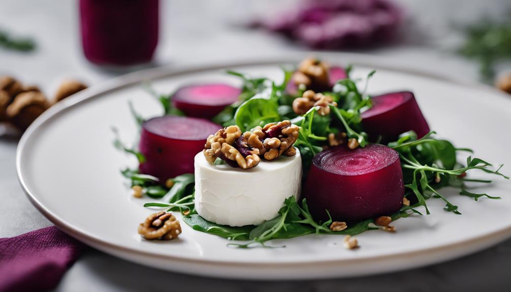 healthy salad with beets