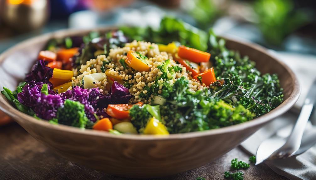 healthy salad with quinoa