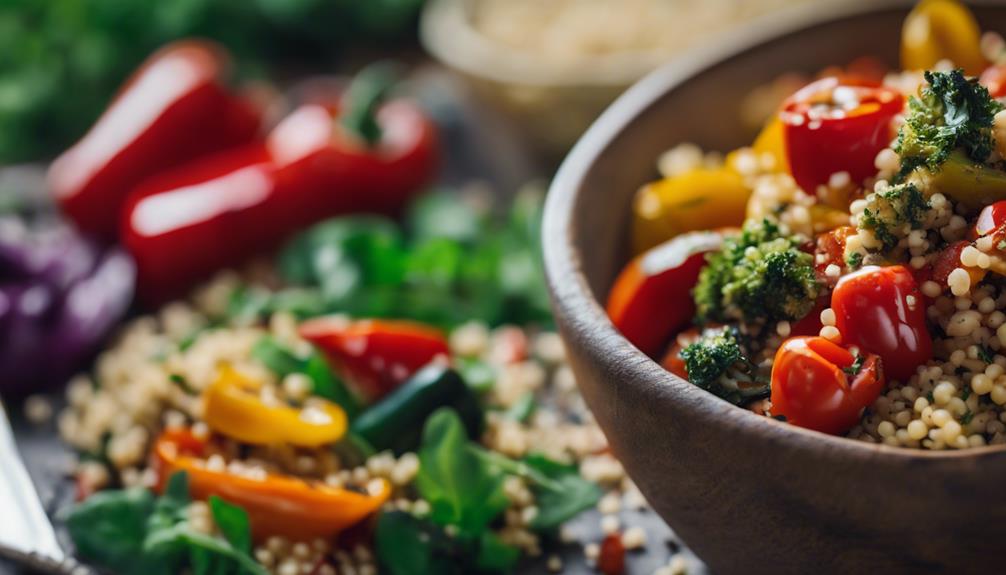 healthy salad with quinoa