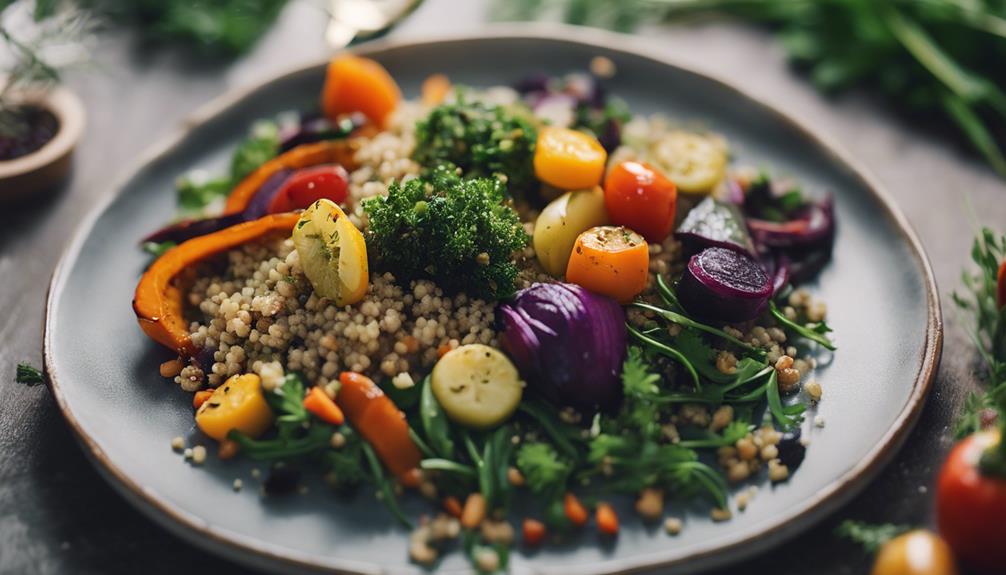 healthy scandinavian inspired veggie salad