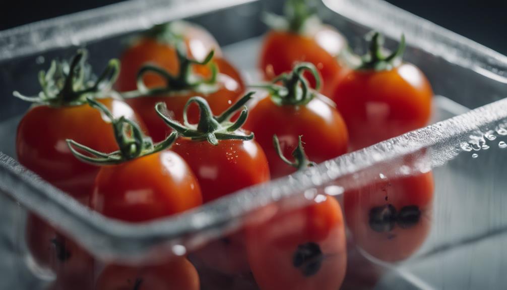 healthy snack with tomatoes