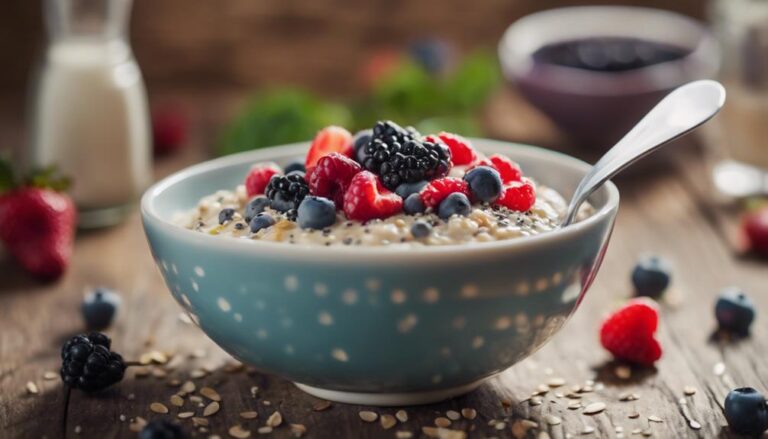 Breakfast Sous Vide Oatmeal With Fresh Berries for the Myplate Diet