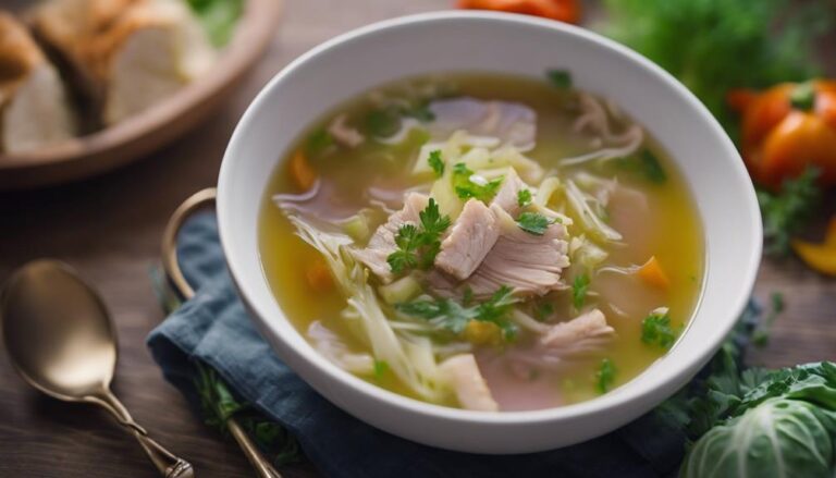 Sous Vide Cabbage and Turkey Nourishing Dinner Soup for the Cabbage Soup Diet