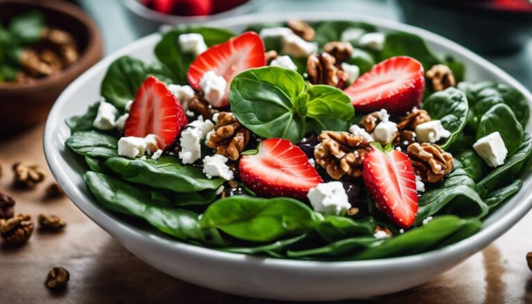 Salad Sous Vide Spinach and Strawberry Salad for the Best Life Diet