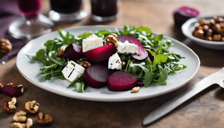 Salad Sous Vide Beet and Arugula Salad for the MyPlate Diet